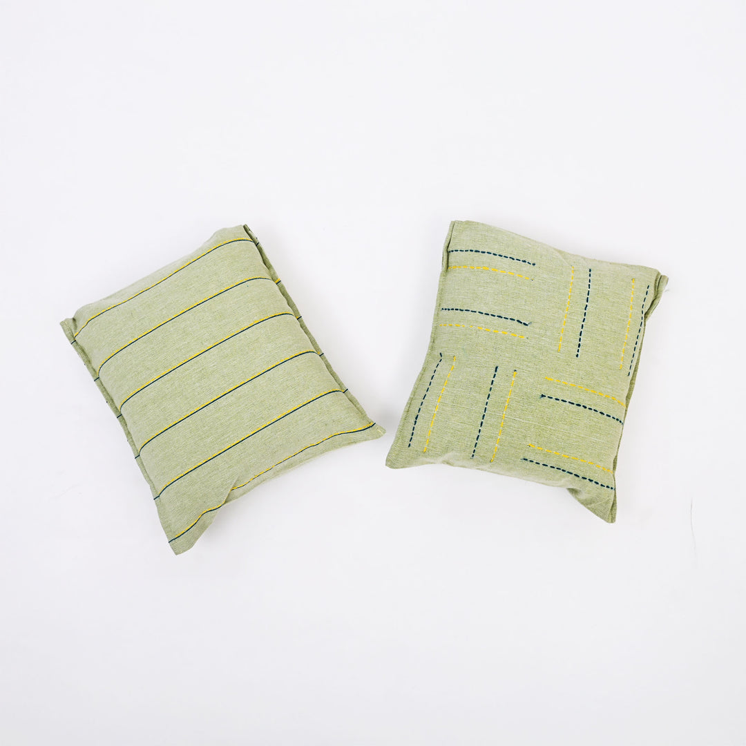 Hand Embroidered Cotton Cushion Cover