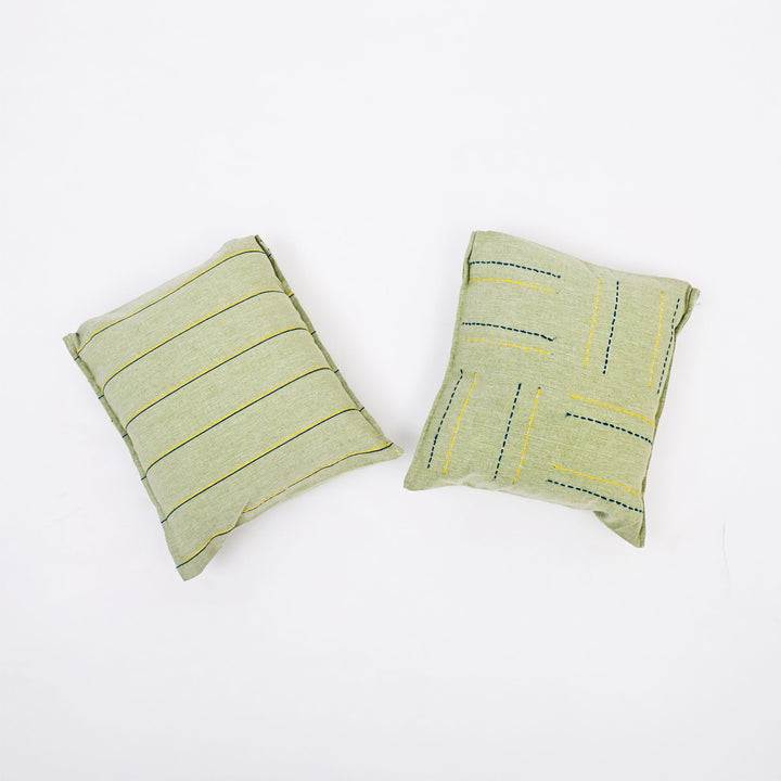 Hand Embroidered Cotton Cushion Cover