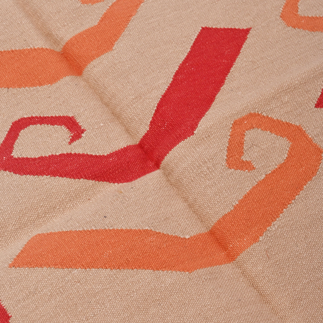 Paisley Stripe Handwoven Cotton Rug