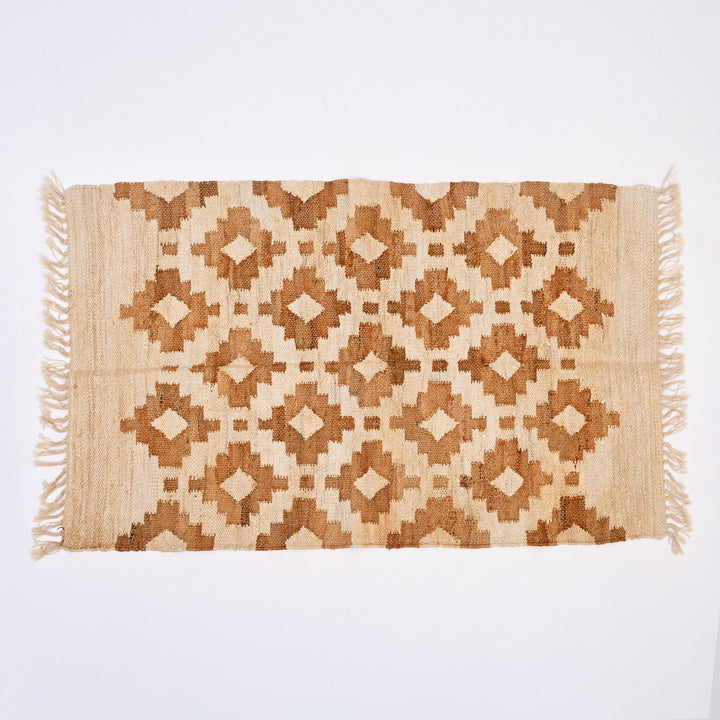 Mosaic Handwoven Cotton-Jute Rug