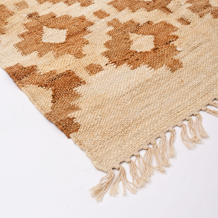 Mosaic Handwoven Cotton-Jute Rug
