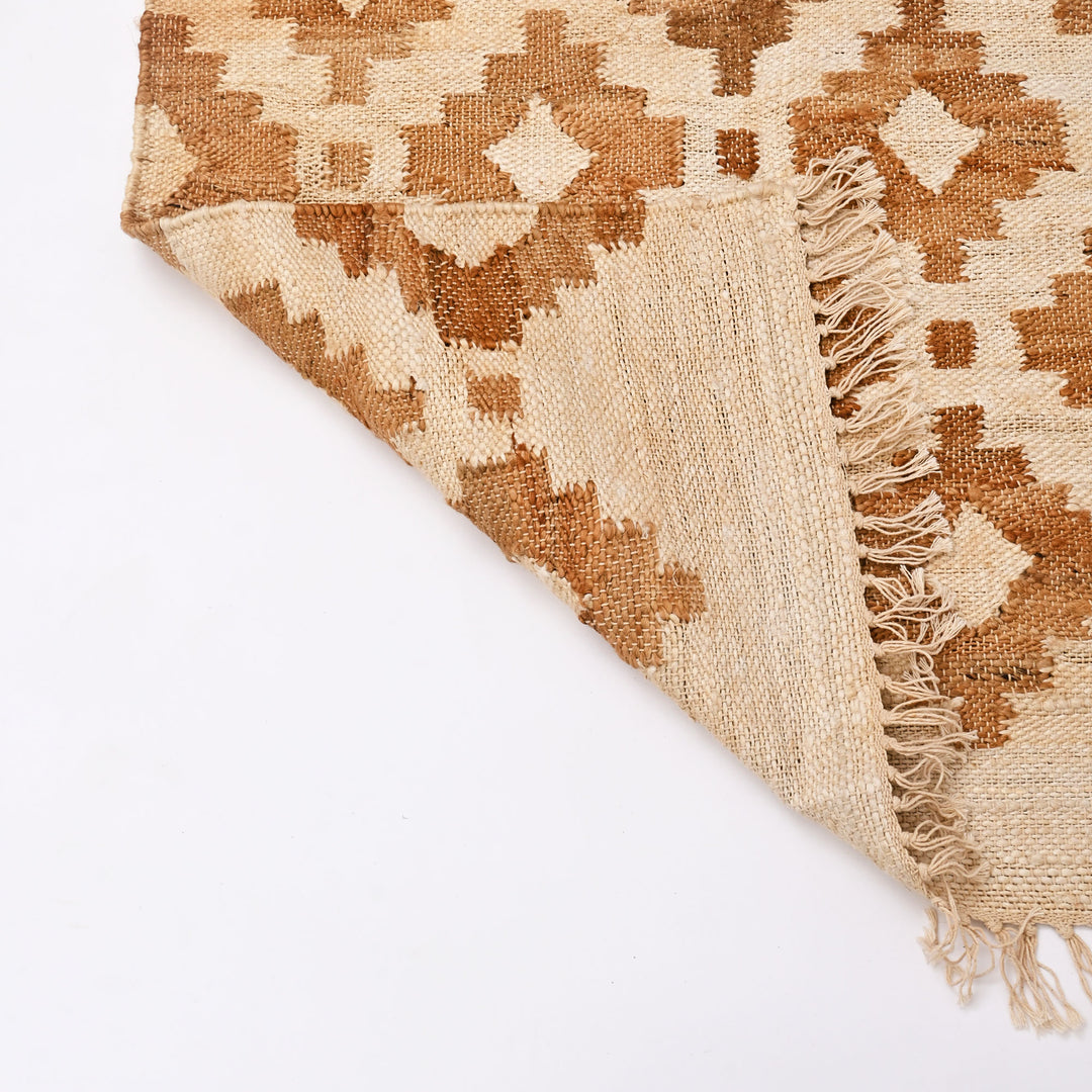 Mosaic Handwoven Cotton-Jute Rug