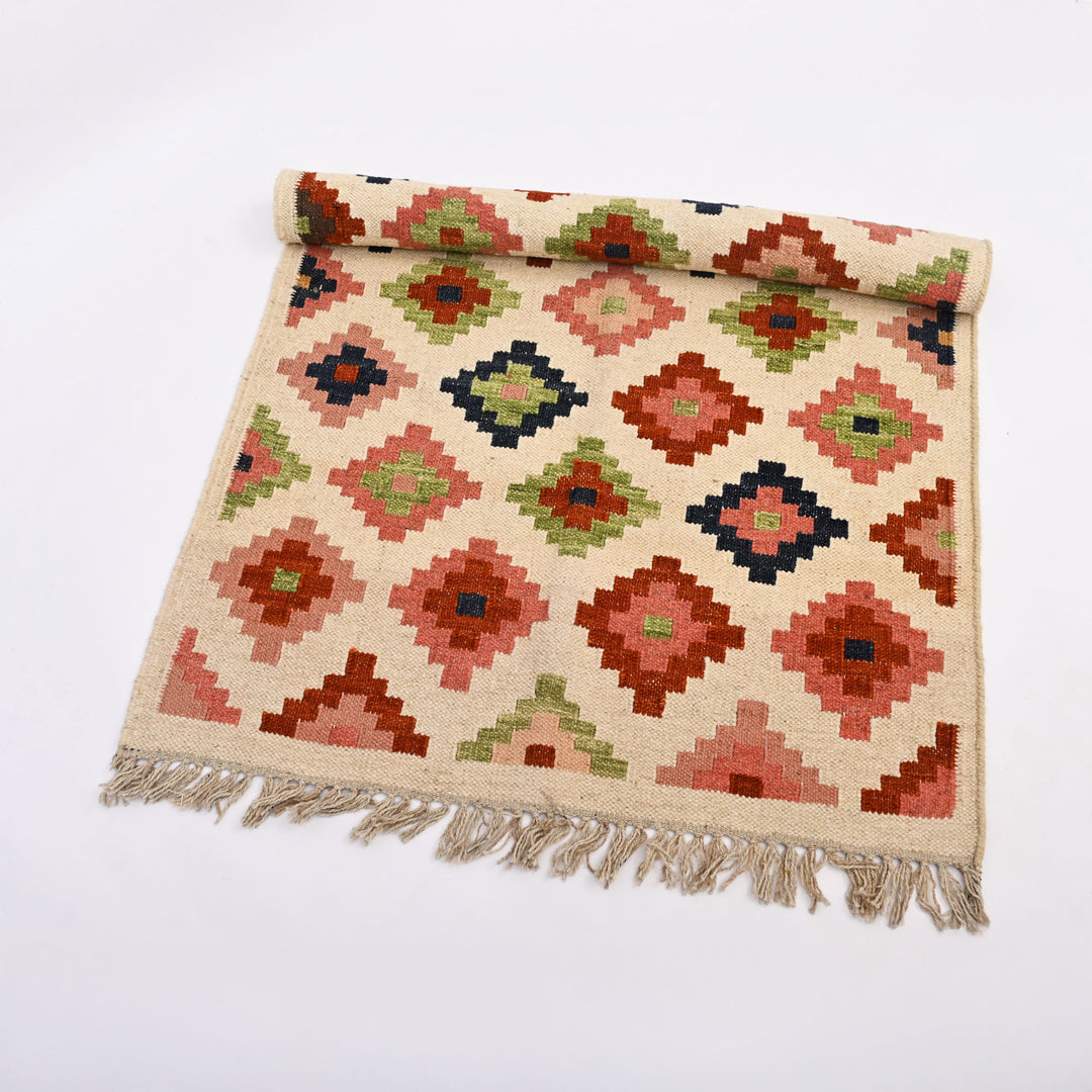 Desert Jewel Kilim Wool Rug