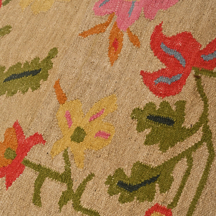 Floral Meadow Handwoven Wool Rug