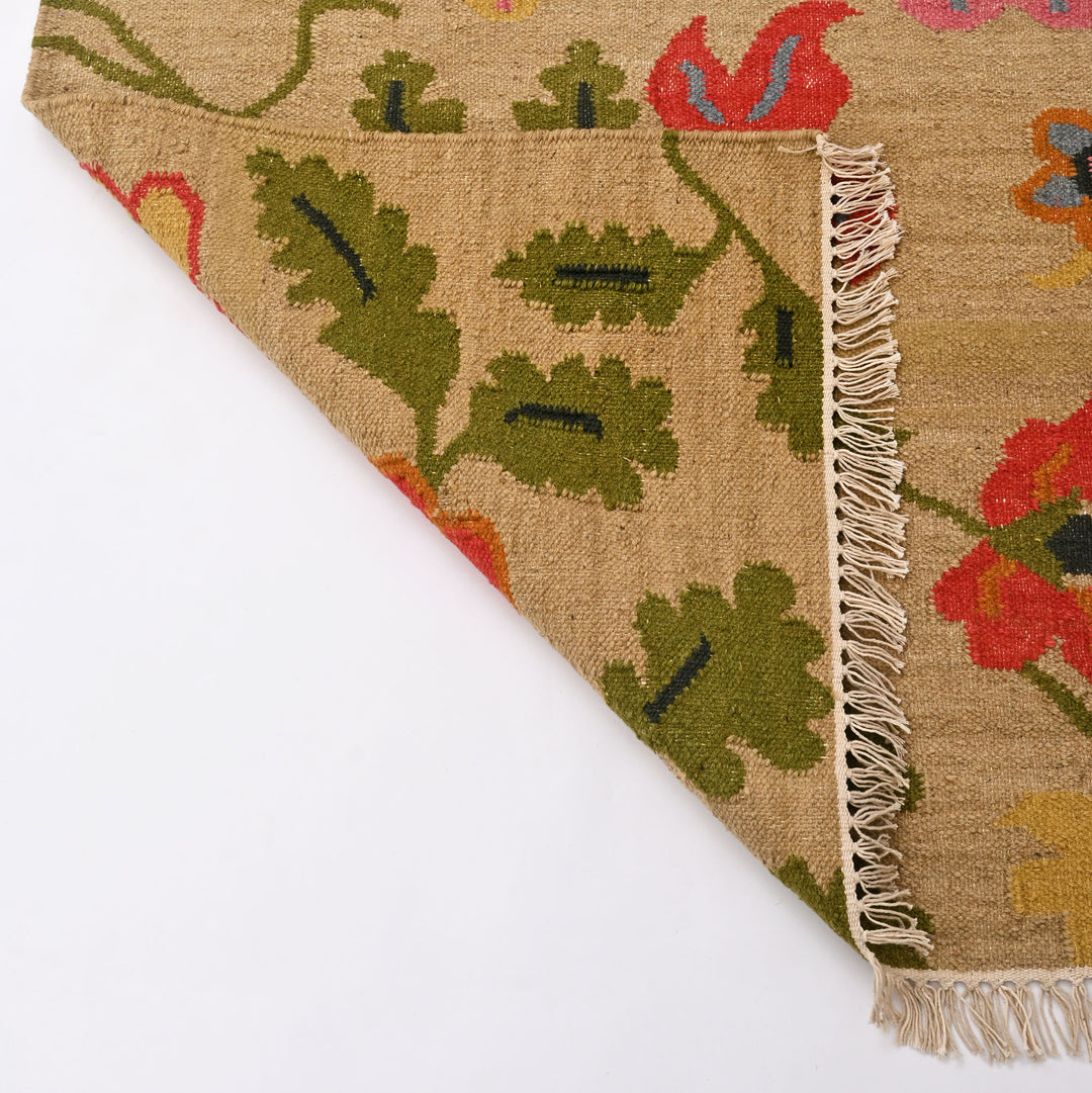 Floral Meadow Handwoven Wool Rug