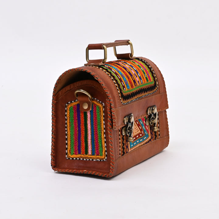 Handcrafted Goat Leather Utility Bag