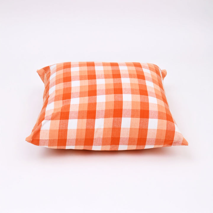 Cotton Cushion Cover | Soft, Breathable & Stylish Check Pattern
