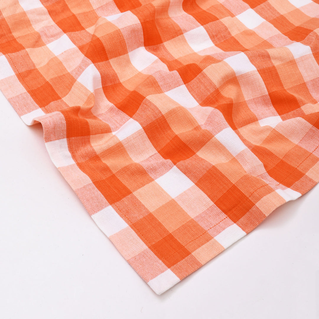 Cotton Table Cover | Classic Check Pattern for Everyday Elegance