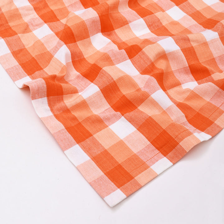 Cotton Table Cover | Classic Check Pattern for Everyday Elegance