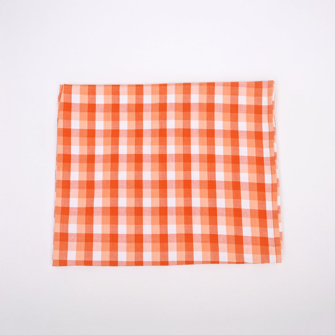 Cotton Table Cover | Classic Check Pattern for Everyday Elegance