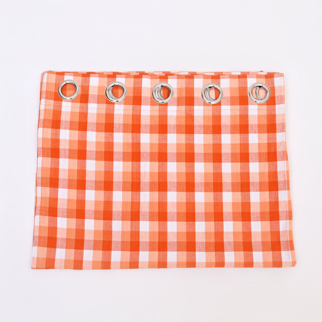 Cotton Curtain | Classic Check Pattern