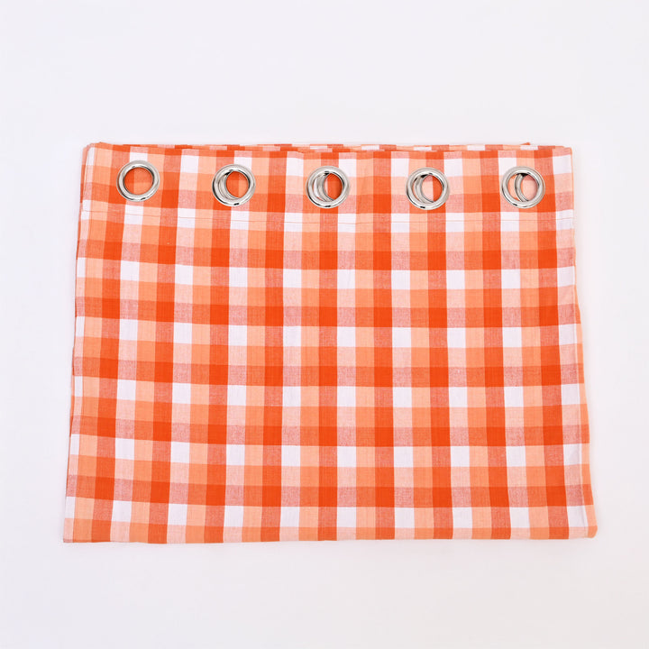 Cotton Curtain | Classic Check Pattern