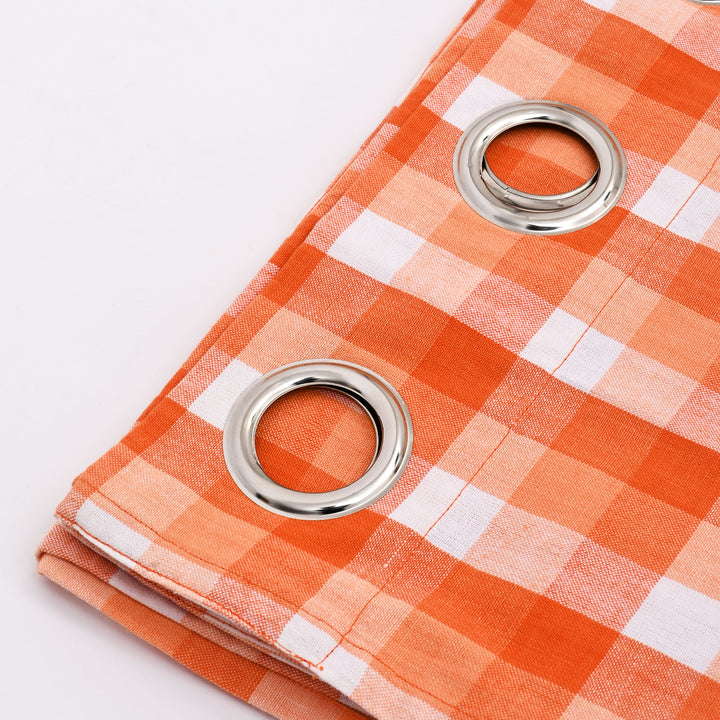 Cotton Curtain | Classic Check Pattern