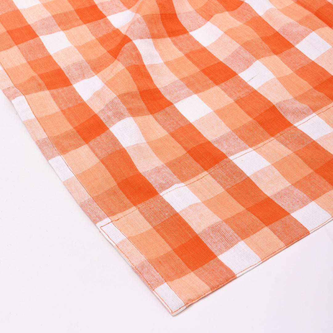 Cotton Curtain | Classic Check Pattern