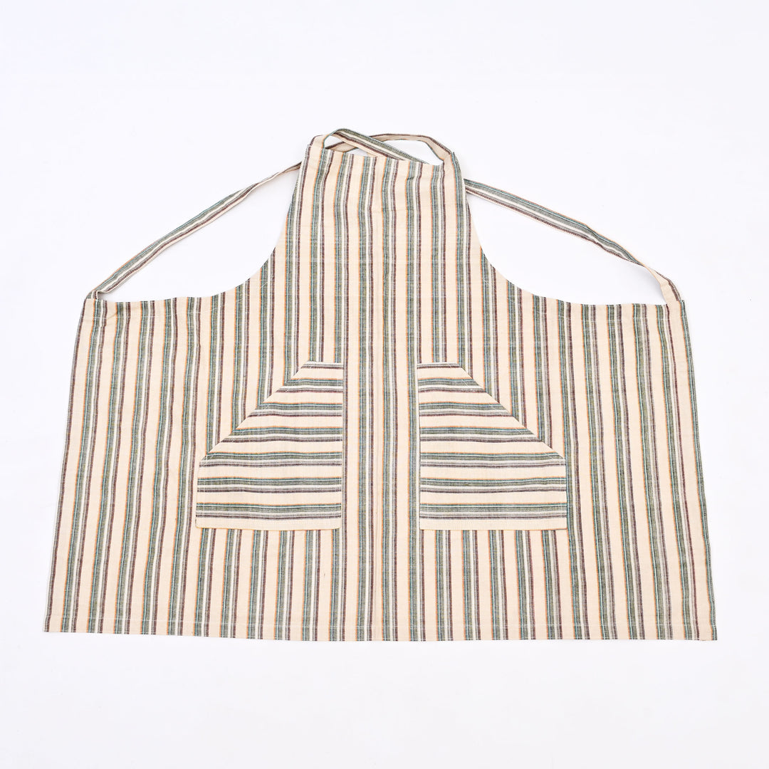 Handloom Cotton Apron Set – set of 2