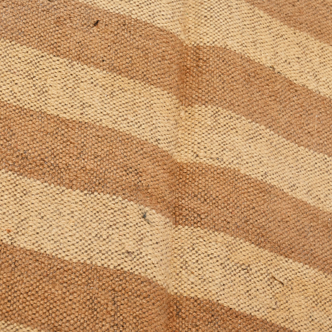 Earth-Band Minimalist Handwoven Jute Rug