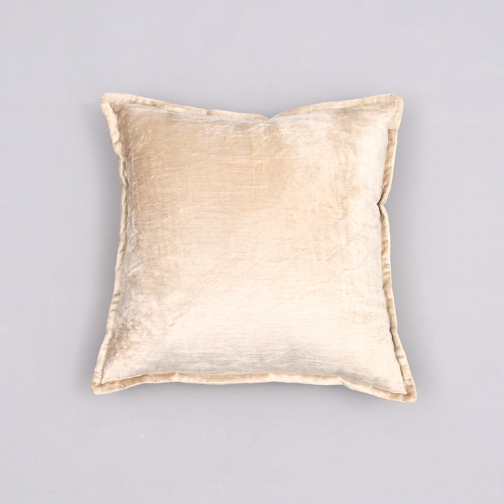 Lush Legacy Velvet Cushion Cover | Handcrafted 18x18 Silky Flange Splendor