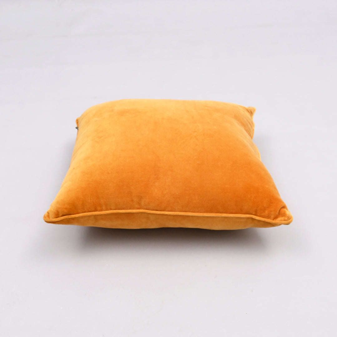 Velvet Verve Cushion Cover | Artisan 18x18 Plush Piped Luxury
