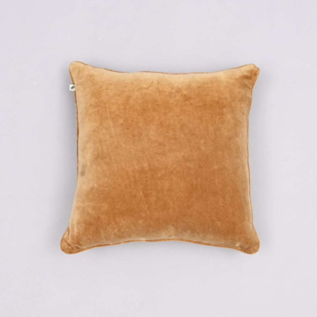 Velvet Verve Cushion Cover | Artisan 18x18 Plush Piped Luxury