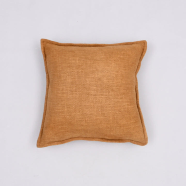 Textured Tranquil Cotton Cushion Cover | Handcrafted 18x18 Ribbed Elegance