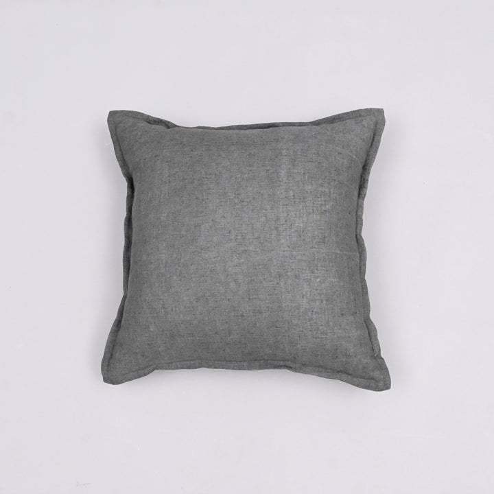 Rustic Reverie Linen Cushion Cover | Handmade 18x18 Vintage Flange Charm