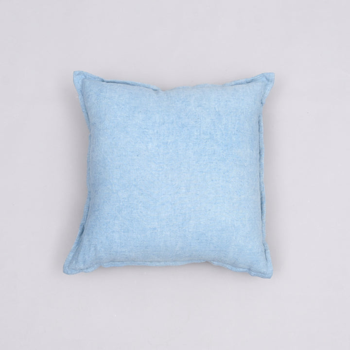 Rustic Reverie Linen Cushion Cover | Handmade 18x18 Vintage Flange Charm