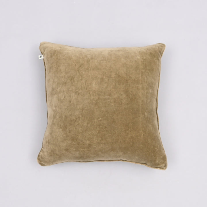 Velvet Verve Cushion Cover | Artisan 18x18 Plush Piped Luxury