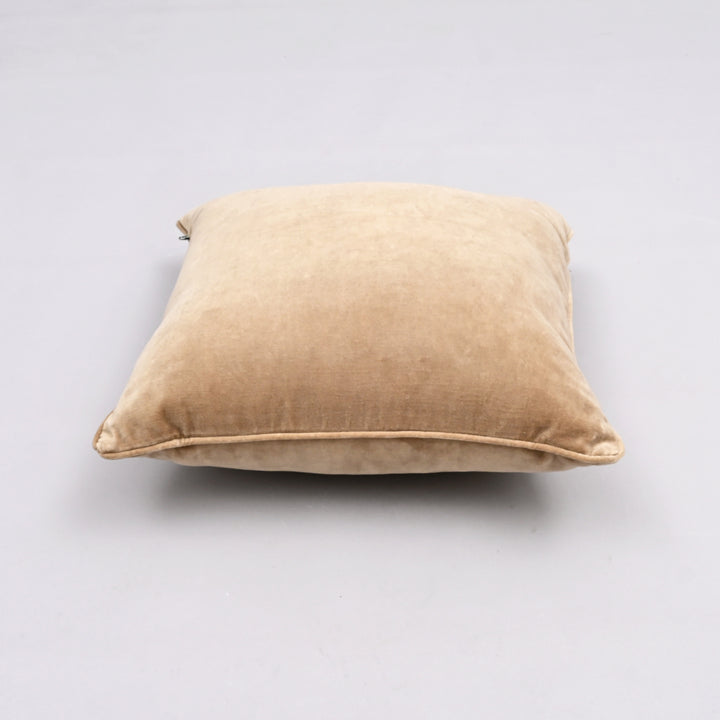 Velvet Verve Cushion Cover | Artisan 18x18 Plush Piped Luxury