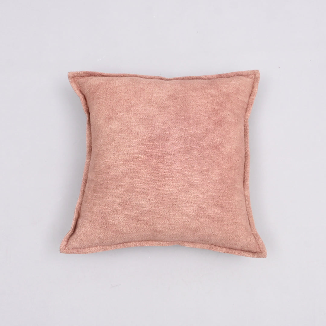 Textured Tranquil Cotton Cushion Cover | Handcrafted 18x18 Ribbed Elegance