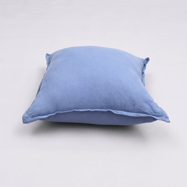 Rustic Reverie Linen Cushion Cover | Handmade 18x18 Vintage Flange Charm
