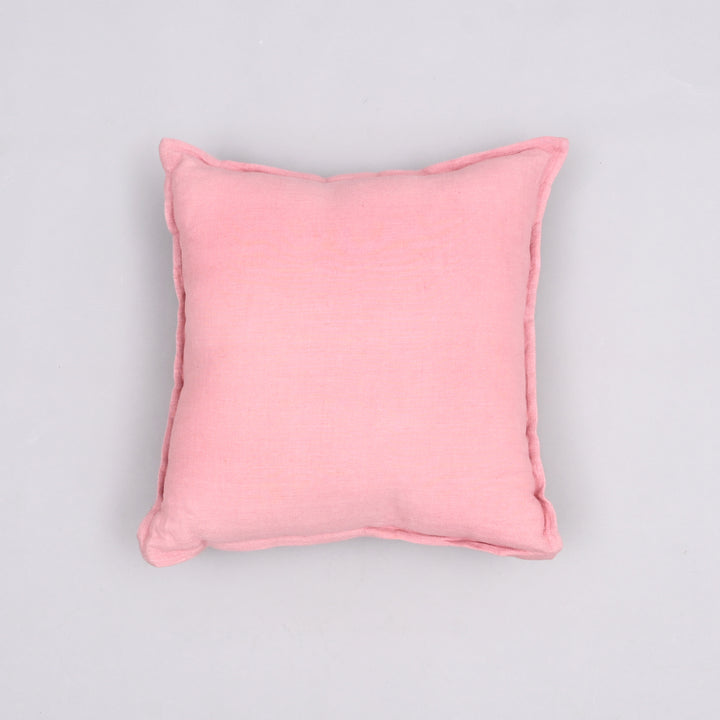 Rustic Reverie Linen Cushion Cover | Handmade 18x18 Vintage Flange Charm