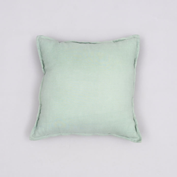 Rustic Reverie Linen Cushion Cover | Handmade 18x18 Vintage Flange Charm