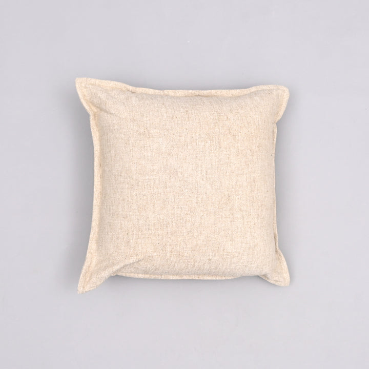 Textured Tranquil Cotton Cushion Cover | Handcrafted 18x18 Ribbed Elegance