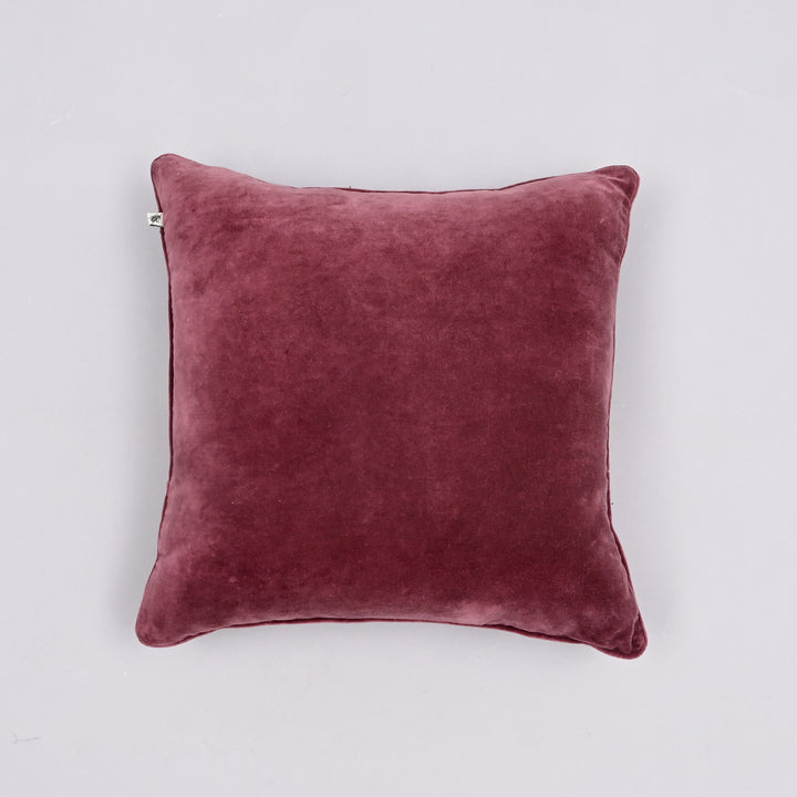 Velvet Verve Cushion Cover | Artisan 18x18 Plush Piped Luxury