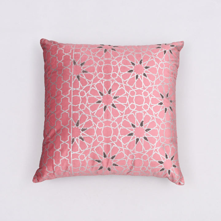 Mughal Majesty Mumtaz Pillow Cover | Handwoven 19x19 Architectural Gem