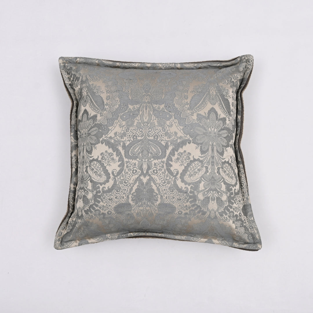 Noble Aristocrat Silk Pillow Cover | Handwoven 20x20 French Jacquard Elegance