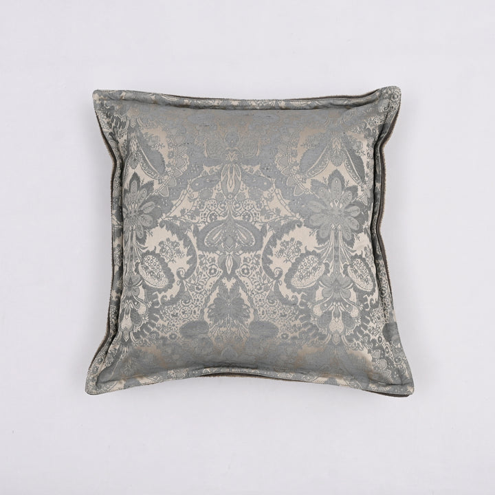Noble Aristocrat Silk Pillow Cover | Handwoven 20x20 French Jacquard Elegance