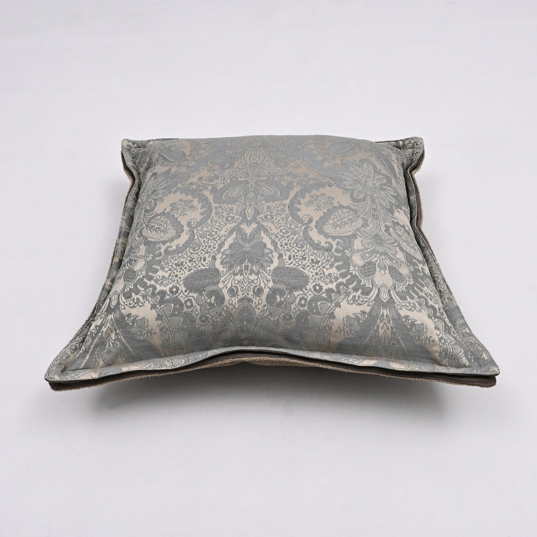 Noble Aristocrat Silk Pillow Cover | Handwoven 20x20 French Jacquard Elegance