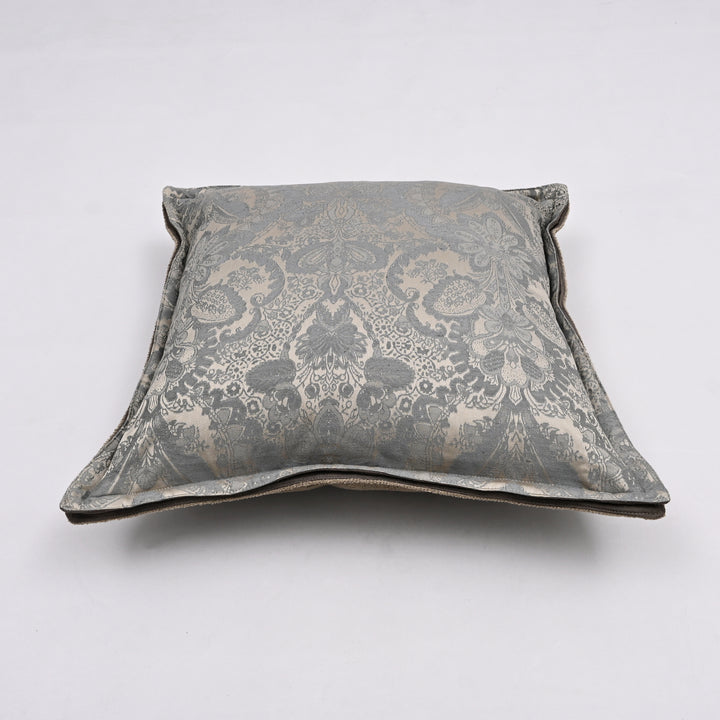 Noble Aristocrat Silk Pillow Cover | Handwoven 20x20 French Jacquard Elegance