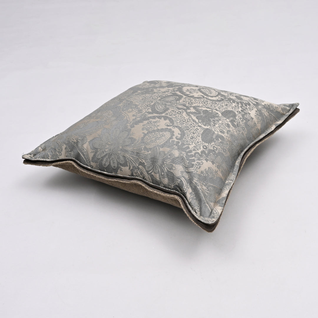 Noble Aristocrat Silk Pillow Cover | Handwoven 20x20 French Jacquard Elegance