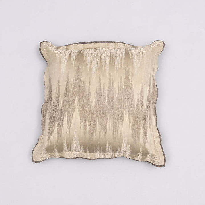 Sawtooth Splendor Silk Pillow Cover | Handcrafted 20x20 Eco-Silk Bold Design
