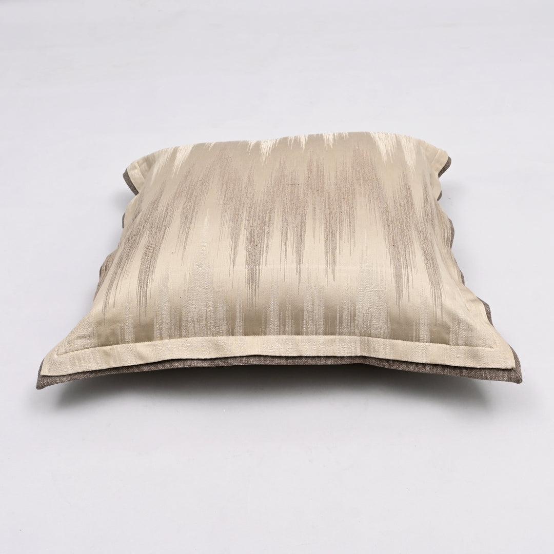 Sawtooth Splendor Silk Pillow Cover | Handcrafted 20x20 Eco-Silk Bold Design