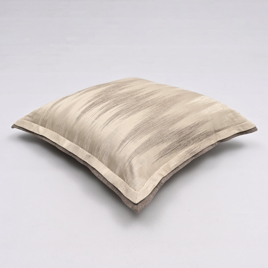 Sawtooth Splendor Silk Pillow Cover | Handcrafted 20x20 Eco-Silk Bold Design