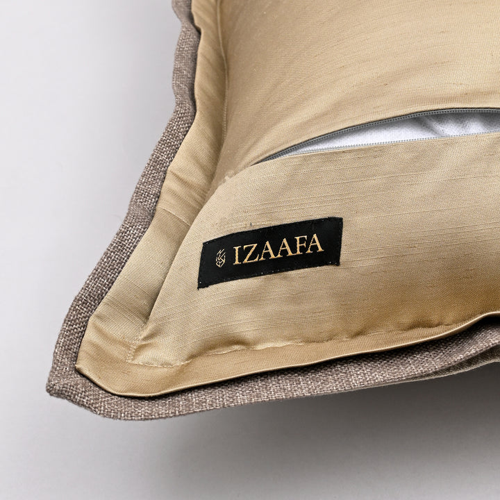 Sawtooth Splendor Silk Pillow Cover | Handcrafted 20x20 Eco-Silk Bold Design