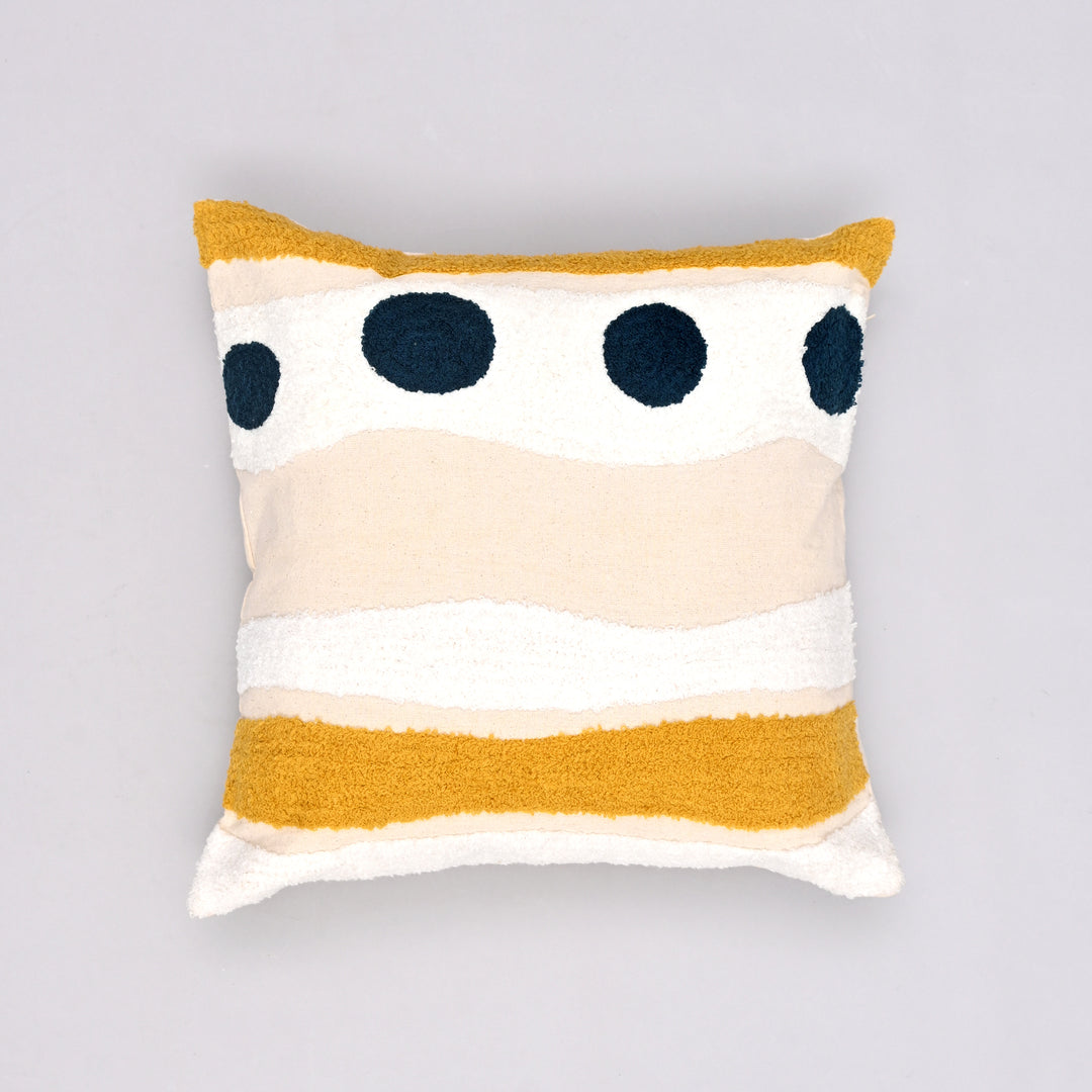Boho Bliss Embroidered Pillow Cover | Handcrafted 18x18 Free-Spirited Charm