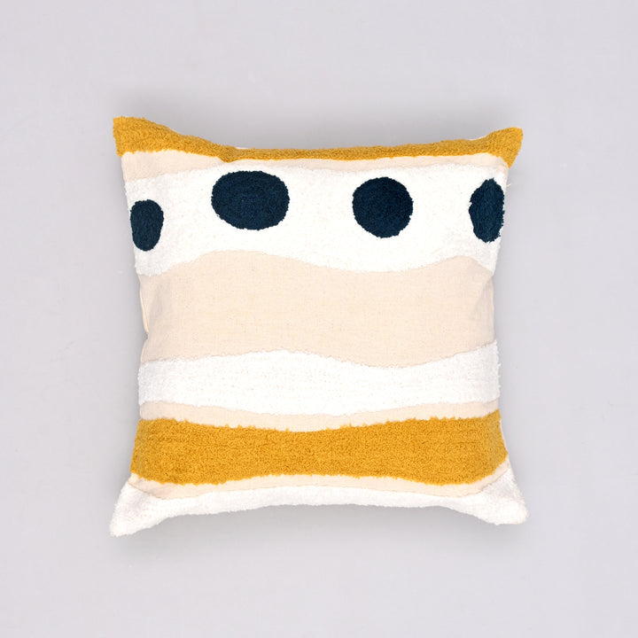 Boho Bliss Embroidered Pillow Cover | Handcrafted 18x18 Free-Spirited Charm