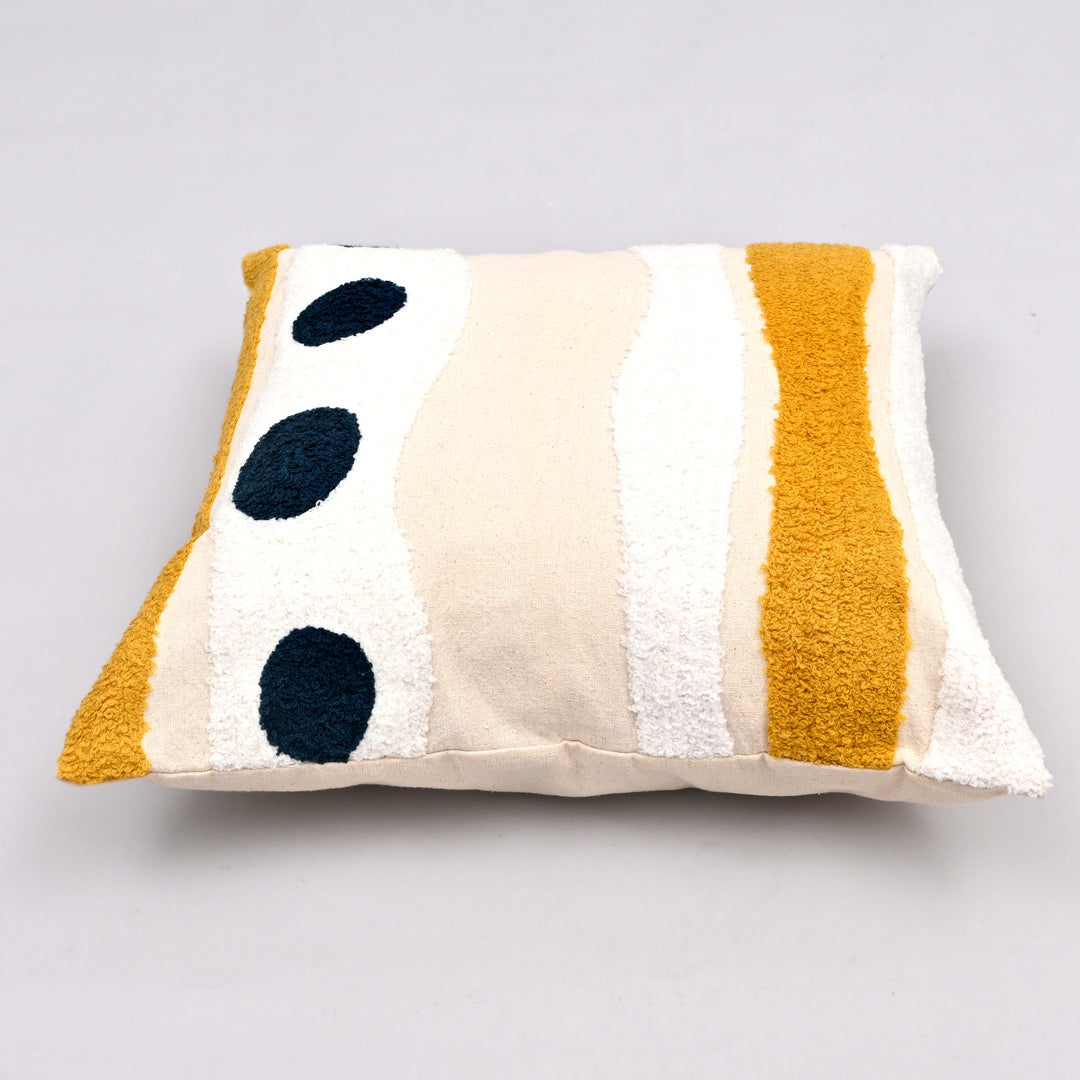 Boho Bliss Embroidered Pillow Cover | Handcrafted 18x18 Free-Spirited Charm