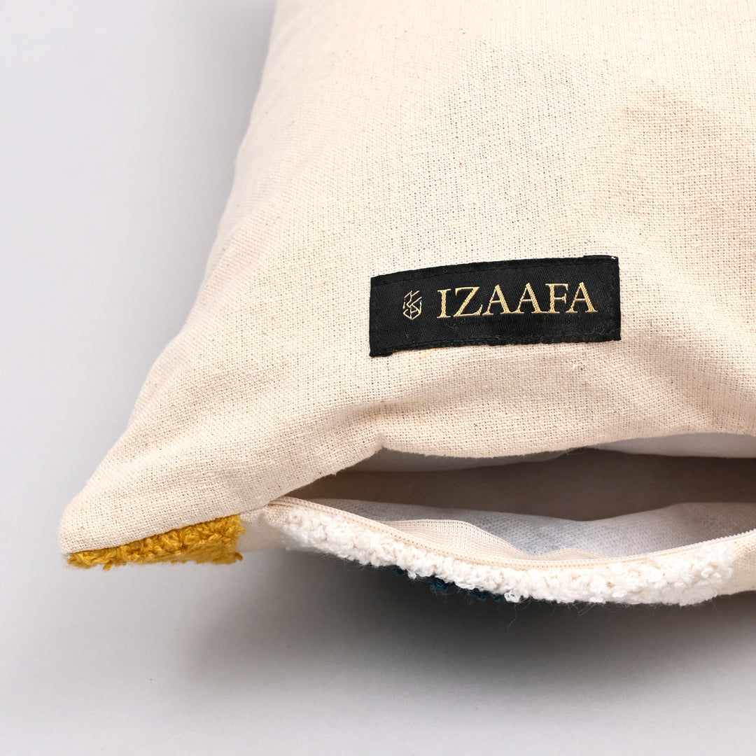 Boho Bliss Embroidered Pillow Cover | Handcrafted 18x18 Free-Spirited Charm