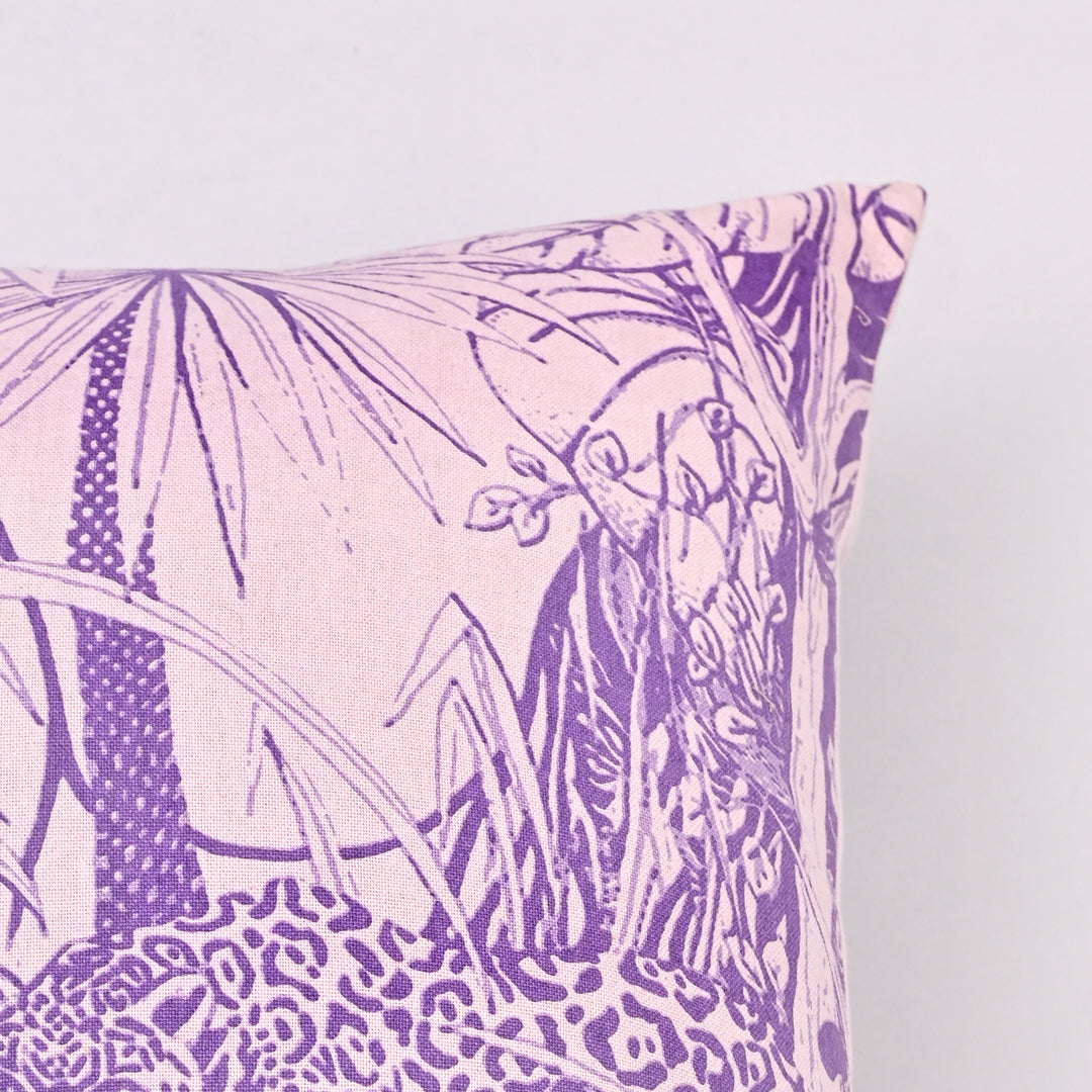 Jungle Quest Cotton Pillow Cover | Handcrafted 18x18 Safari Elegance
