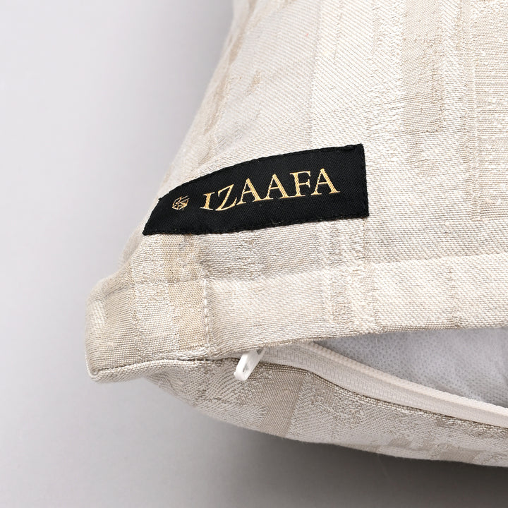 Jagged Journey Silk & Cotton Pillow Cover | Hand-Embroidered 20x20 Bold Design